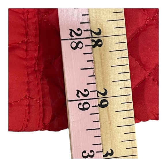 Today’s Designer Red Quilted Women's Puffer Jacket Size M - Picture 13 of 14